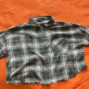 Long sleeve crop shirt